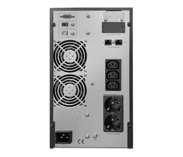 GEMBIRD UPS 3000VA On-Line 3xIEC 2xSchuko USB EG-UPSO-3000 - 1231128 - zdjęcie 4